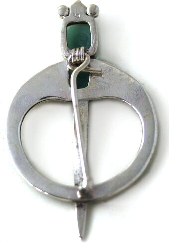 925 فضة العقيق الأخضر سلتيك تارا بروش السحابة، عباءة شال وشاح دبابيس، مجوهرات نورس in Kuwait