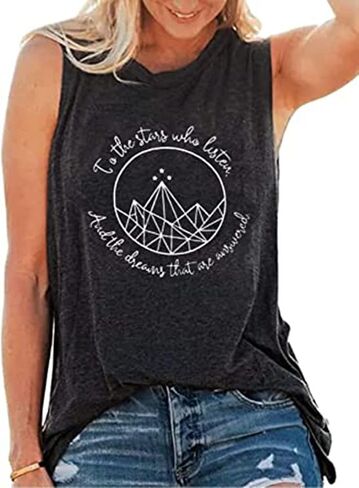 Acotar Velaris Shirt Tee Tops Women Night Court Symbol Tee Tops Funny Letter Printed Short Sleeve Tee Gifts Shirts in Saudi Arabia