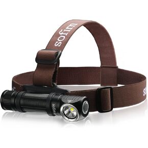 sofirn HS40 Rechargeable Headlamp 2000 Lumens, Super Bright Headlamp Flashlight with 6500k SST40 LED, IPX8 Water Resistance, Magnetic Tail Cap, Small Head Lamps to wear for Adult Camping Hking