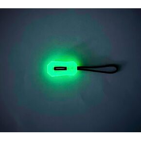 Ghost Glow Zipper Pull Tabs, Heavy Duty Tactical Glow in The Dark Replacement Set of 4 in 1 Pack