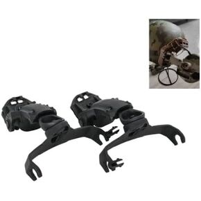 Rear Helmet Rail Attachment Kit Compatible with M-LOK, Peltor Comtac Headsets