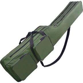 Fishing Bag,4.27FT Fishing Pole Bag Oxford Fishing Rod Case Portable Folding Fishing Carry Organizer Waterproof Fishing Tackle Storage Travel Bag for Outdoor Fishing