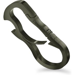 Idakekiy Dual Carabiner Keychain Mutil Tool with Key Chain Bottle Opener for Keys