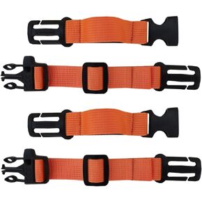 2 Pack Backpack Chest Strap Nylon 3/4 Inch Webbing Chest Belt-Backpack Sternum Strap Suitable for Webbing on The Backpack up to1in (Orange)