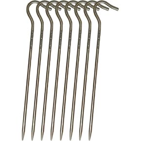Titanium Tent Stakes 8 Pack, Tent Pegs, Ultra Lightweight, Sturdy, Outdoor Gear, Camping Equipment, 7.87 inch 20 cm