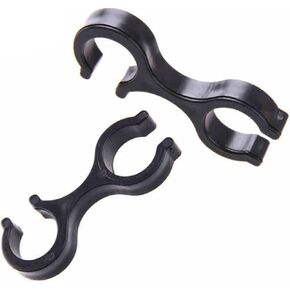 COHEALI 8pcs Walker Accessories Pole Clips Pole Clamps Brackets Rotatable Clasps Trekking Poles Walking Stick Clips Shape Clip Fix It Sticks Alpenstock Clips Storage Cane