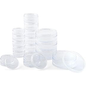 SOUTH BEND Screw Stack Jars - Plastic Storage Containers for Tackle Accessories