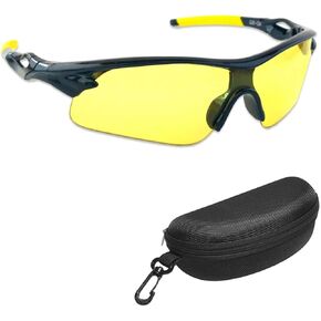 BEST Shooting Glasses UV Blacklight Yellow Vision Safety Eye protection