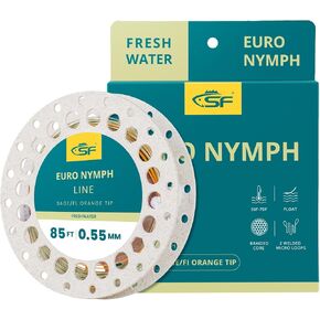 خط مستوى الحورية SF Euro 0.55 مم خط صيد السمك العائم مع حلقتين ملحومتين 25FT/7.6M،85FT/25.9M خط الطيران in Kuwait
