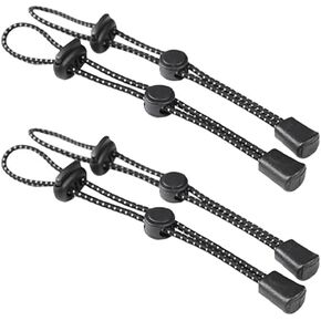 4 Pcs Backpack Hiking Pole Ropes Adjustable Walking Stick Holder Rope Elastic Trekking Pole Holder Straps Buckle Fixing Lanyard Climbing Stick Carry Strap