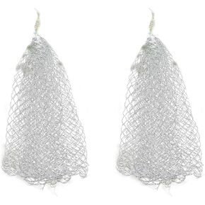 VANZACK 2pcs Net Fishing Tackle Swivel Fishing Nets Fishing Throw Net Bait Fish Nets Bait Fishing Nets Casting Mesh Saltwater Lures Fishing Mesh Net Tool Hand Toss to Rotate