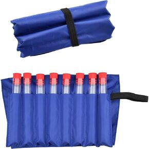 welsoon Travel Spice Kit with Case 8 Empty Tubes for Outdoors Camping Hiking Travel Ultralight Roll Spice Organizer