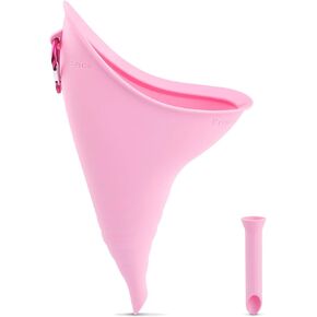 Female Urination Device, Female Urinal Pee Funnel For Women's, Sitting Standing Female Urinal Spill Proof,Portable Female Urinal,Suitable for Outdoor, Adventure, Activities,Camping (Fuchsia Color)