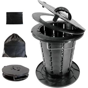 مرحاض محمول للتخييم، مرحاض التخييم محمول يصل وزنه إلى 330 رطلاً. مرحاض تخييم قابل للطي بارتفاع قابل للتعديل، نونية محمولة لحالات الطوارئ، والمربيات المرورية، والتخييم، والقارب. لا يوجد إصدار خفيف. in Kuwait