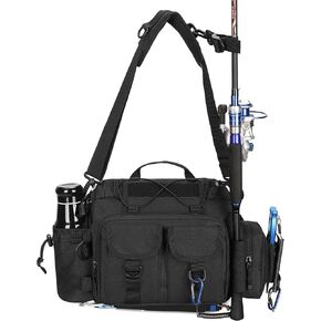 CREATOR Fishing Tackle Bag Multi-function Waist Pack Outdoor Sling Pack Tackle Bag Outdoor Fly Fishing Bag for Men Women