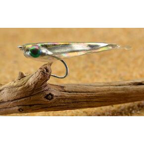 مجموعة من 3 قطع من ذبابة أسماك المينو - لون لؤلؤي - خطافات دوراتين مميزة من شركة مستاد - ذباب المياه المالحة in Kuwait