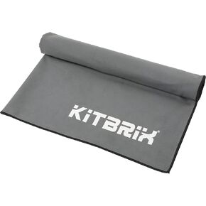 KitBrix Microfiber Quick Dry Swim Towel for Sports, Travel - Lightweight, Absorbent & Fast Drying Beach Towel for Outdoor Sport, Soccer, Football, Rugby, Cricket, Triathlon, Swimming, Camping