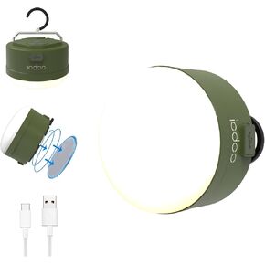3000mAh 2000LM Rechargeable Camping Light , Warm/White/Nature/SOS 4Modes Brightness Stepless Adjust Camping Lantern Rechargeable Tent Light for Power Failure Emergency Survival Kits (1)
