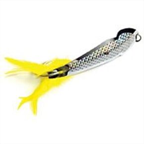 14 Pet Spoon/Yellow Feather Chrome/Silver