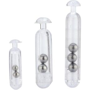 Fishing Rattles Shake, 30pcs Transparent Durable Fishing Rattles Shake Fishing Lures Insert Tube Attract Fish