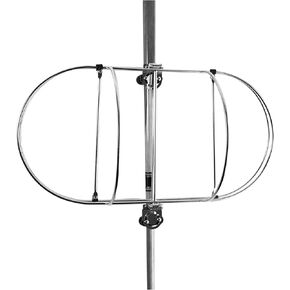 MARINE CITY 304 Grade Stainless Steel Double Strong and Durable Fender Folding Rack Gloss Finish Holder with Stanchion Clamps 7 Inches Diameter Fender for Marines – Boats – Ships – Yachts (Pack of 1)