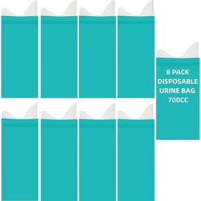 Emergency Unisex Disposable Urine Bags 8/12/16/24 Pack 700ML Portable Camping Travel Pee Vomit Portable Toilet Bag for Traffic Jams, Camping, Hiking, Pregnant,Men Women Patient, Kids Brief Relief