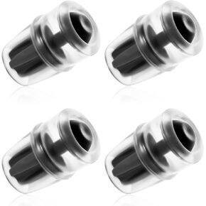 4 Packs Bite Valve Replacement Sheath for Osprey, Hydration Pack Bite Valve BPA-Free Bite Valve Nozzle Silicone Water Bladder Mouthpiece Compatible with Hydrapak Hydration Reservoirs (Black)