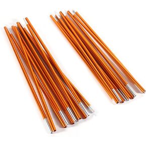 2pcs Tent Poles Replacement 13.28ft, Aluminum Tent Pole Repair Kit, 11 Segments Flexible Tent Poles for Camping Hiking Backpacking Tent, Rod Diameter 0.33 inch / 8.5mm