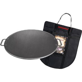 Grill Pan 58 cm with Protective Bag, Outdoor Pan, Fire Pan Made of Robust Rolled Steel for Campfire & Grill
