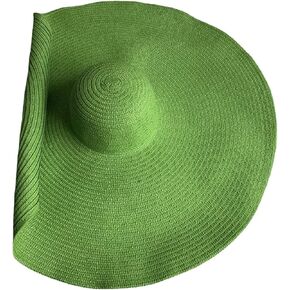 Straw Hat for Women, Oversized Beach Hat Large Wide Brim Visor Hats Roll Up Floppy Sun Hat for Summer Beach Cap UPF 50+