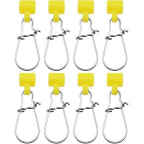 Create idea 50Pcs Fishing Line Sinker Slide with Duo Lock Fishing Clips Sinker Slider with Hooked Snap Sinker Fishing Line Connector for Fishing Tackle