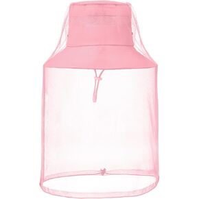 Kids Mosquito Head Net Hat - Bug Cap UPF 50+ Sun Protection for Beekeeping Garden Fishing
