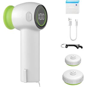 Electric Mason Jar Vacuum Sealer, 6 in 1 Canning Jars Kit Handheld Air Pump for Mouth Mason Jar，Sealer Vacuum Sealer With Bag Storage (White)