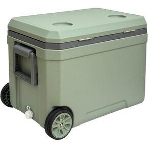 Ice Chest Box Cooler Insulated Portable with Heavy Duty Wheels Keeps Ice for up to 5 Days in Kuwait