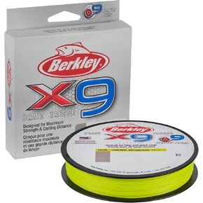 Berkley x9 Braid Superline, Suitable for Freshwater Environments