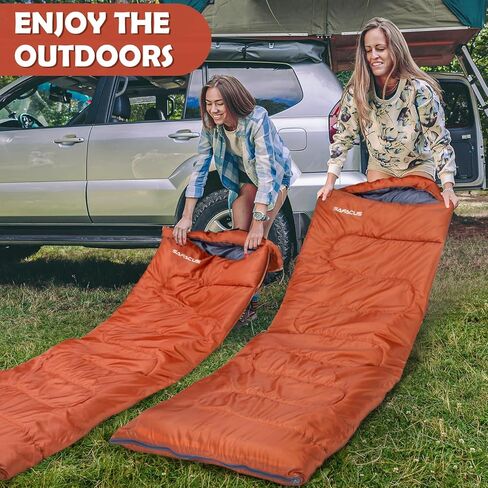حقيبة نوم للتخييم - طقس دافئ وبارد في 3 فصول - الصيف والربيع والخريف وخفيفة الوزن مقاومة للماء للبالغين والأطفال - معدات معدات التخييم والسفر والهواء الطلق in Kuwait