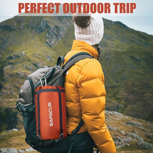 حقيبة نوم للتخييم - طقس دافئ وبارد في 3 فصول - الصيف والربيع والخريف وخفيفة الوزن مقاومة للماء للبالغين والأطفال - معدات معدات التخييم والسفر والهواء الطلق in Kuwait