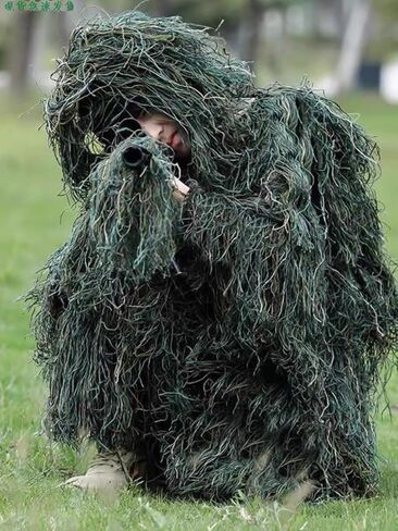 Kute 'n' Koo Premium Ghillie Suits for Adults and Kids, 5 in 1 Bush Costume Forest Grass and Dry Grass Camouflage Style in Saudi Arabia
