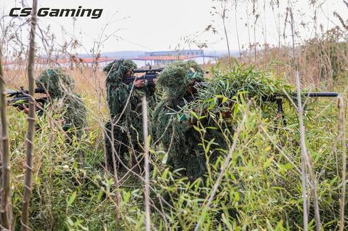 Kute 'n' Koo Premium Ghillie Suits for Adults and Kids, 5 in 1 Bush Costume Forest Grass and Dry Grass Camouflage Style in Saudi Arabia