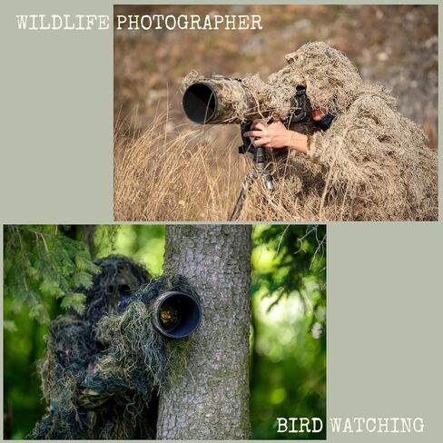 Kute 'n' Koo Premium Ghillie Suits for Adults and Kids, 5 in 1 Bush Costume Forest Grass and Dry Grass Camouflage Style in Saudi Arabia