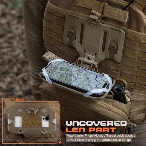 WYNEX التكتيكية لوحة الناقل الهاتف جبل مولي سترة الملحقات هاتف محمول حامل الصدر لحجم الشاشة 4.7 "-6.7" in Kuwait