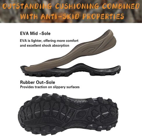 Rubber Boots for Men & Women – Ultra-Light Waterproof 6mm Neoprene Insulated Boots with Anti-Slip Sole, Warm Hunting & Rain Boots for Farming, Snow, Mud(Black, Next Camo G2) in Saudi Arabia