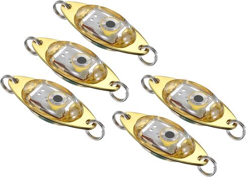 PATIKIL LED Fishing Lure Light Deep Drop Fishing Lights LED Spoons Underwater Fishing Lights Lighted Bait Flasher Trolling Lures Rig in Saudi Arabia