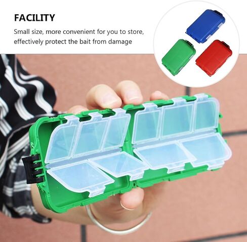 BESPORTBLE 3 Pack Small Tackle Box Organizer, Mini Tackle Box Fishing Tackle Box Organizer Fishing Tackle Storage with Adjustable Dividers for Hook Lures Fly Tying in Saudi Arabia