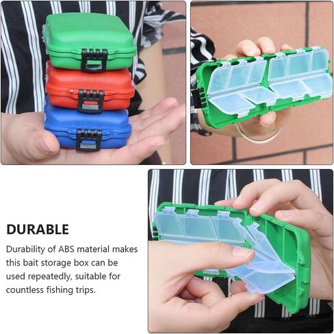 BESPORTBLE 3 Pack Small Tackle Box Organizer, Mini Tackle Box Fishing Tackle Box Organizer Fishing Tackle Storage with Adjustable Dividers for Hook Lures Fly Tying in Saudi Arabia