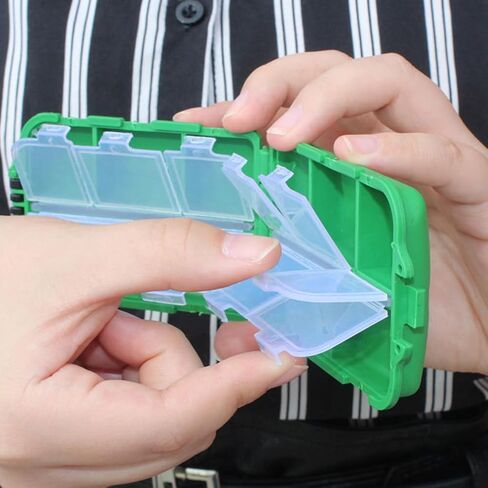 BESPORTBLE 3 Pack Small Tackle Box Organizer, Mini Tackle Box Fishing Tackle Box Organizer Fishing Tackle Storage with Adjustable Dividers for Hook Lures Fly Tying in Saudi Arabia