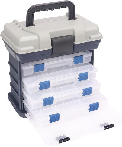 Fishing Tackle Box, 4 Layers Fishing Box, Tackle Boxes, Quick-Access Top Storage with Lid for Fishing Gear and Accessories,（Green）by KUKLIPJIM in Saudi Arabia