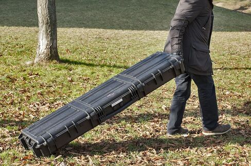 Large Hard Case 15416.B X-Long Rifle Case with Foam & Wheels (Black) in Saudi Arabia