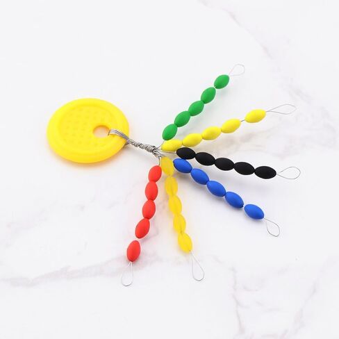 10 Sets Rubber Fishing Bobber Stopper 30-in-1 Oval Colorful Space Beans Float Stops for Rigging Float Positioning Fishing Tackle Accessories in Saudi Arabia