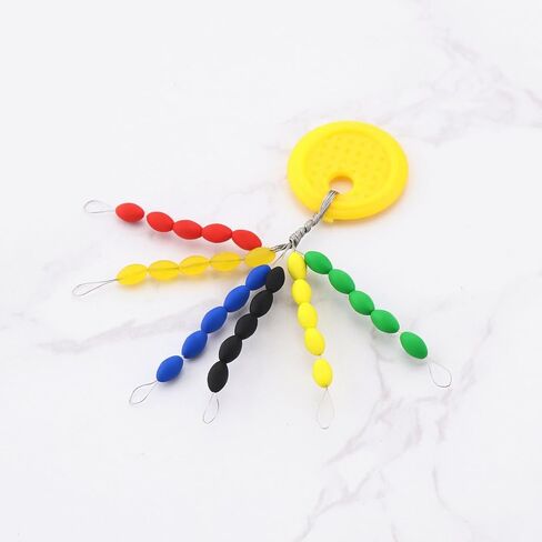 10 Sets Rubber Fishing Bobber Stopper 30-in-1 Oval Colorful Space Beans Float Stops for Rigging Float Positioning Fishing Tackle Accessories in Saudi Arabia